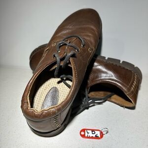 Born Shoes Mens 13 M Soledad Avana Oxford Lace Up Flats H47406 Brown Leather